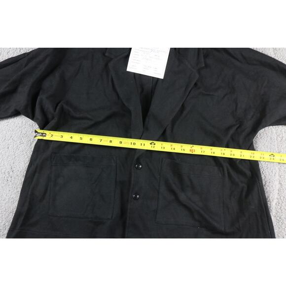 New Pact Organic Womens Jacket L Black Relaxed Airplane Blazer Sample - Picture 8 of 9